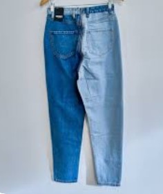 Woman Sky/Dark Blue Combind  Jeans